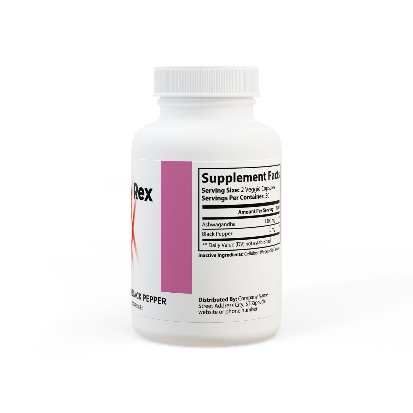 Ashwagandha and Black Pepper Supplement (60 capsules)