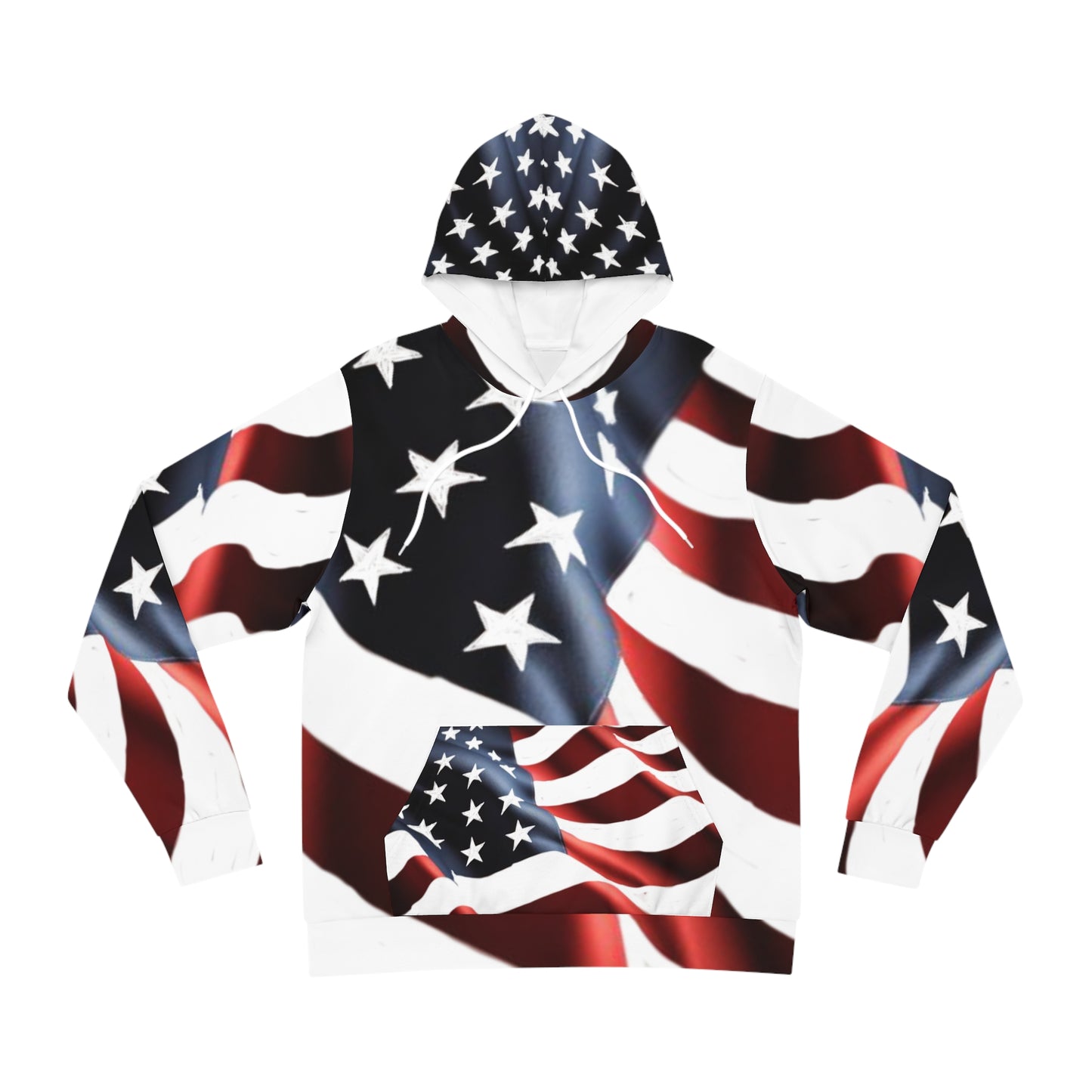 Patriotic American Flag Hoodie - Perfect for Holidays and Celebrations