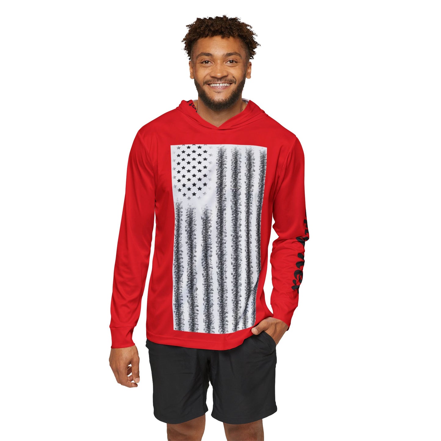 Patriotic Sports Warmup Hoodie - 'I'll Never Stand Down'