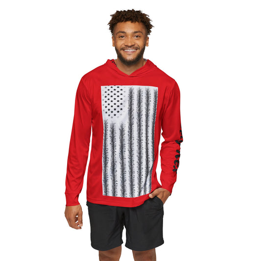 Patriotic Sports Warmup Hoodie - 'I'll Never Stand Down'