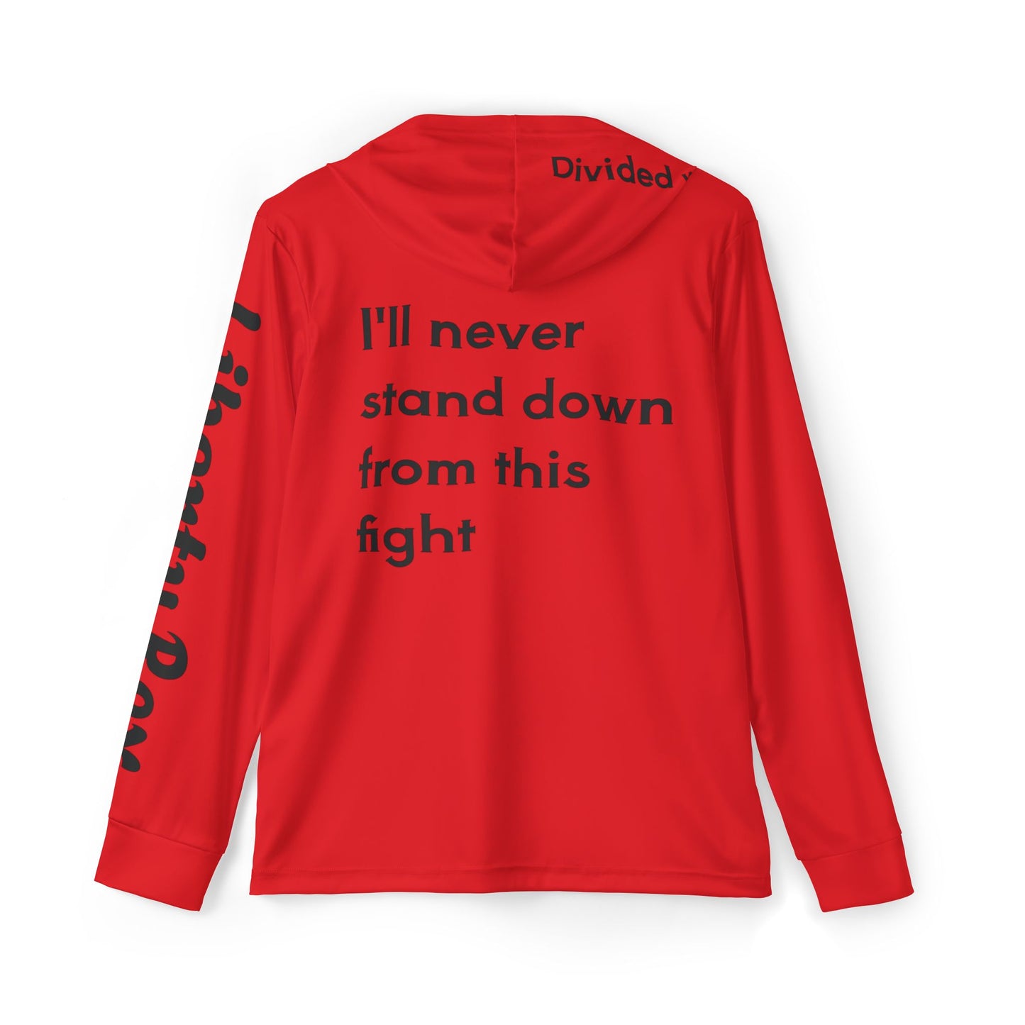 Patriotic Sports Warmup Hoodie - 'I'll Never Stand Down'