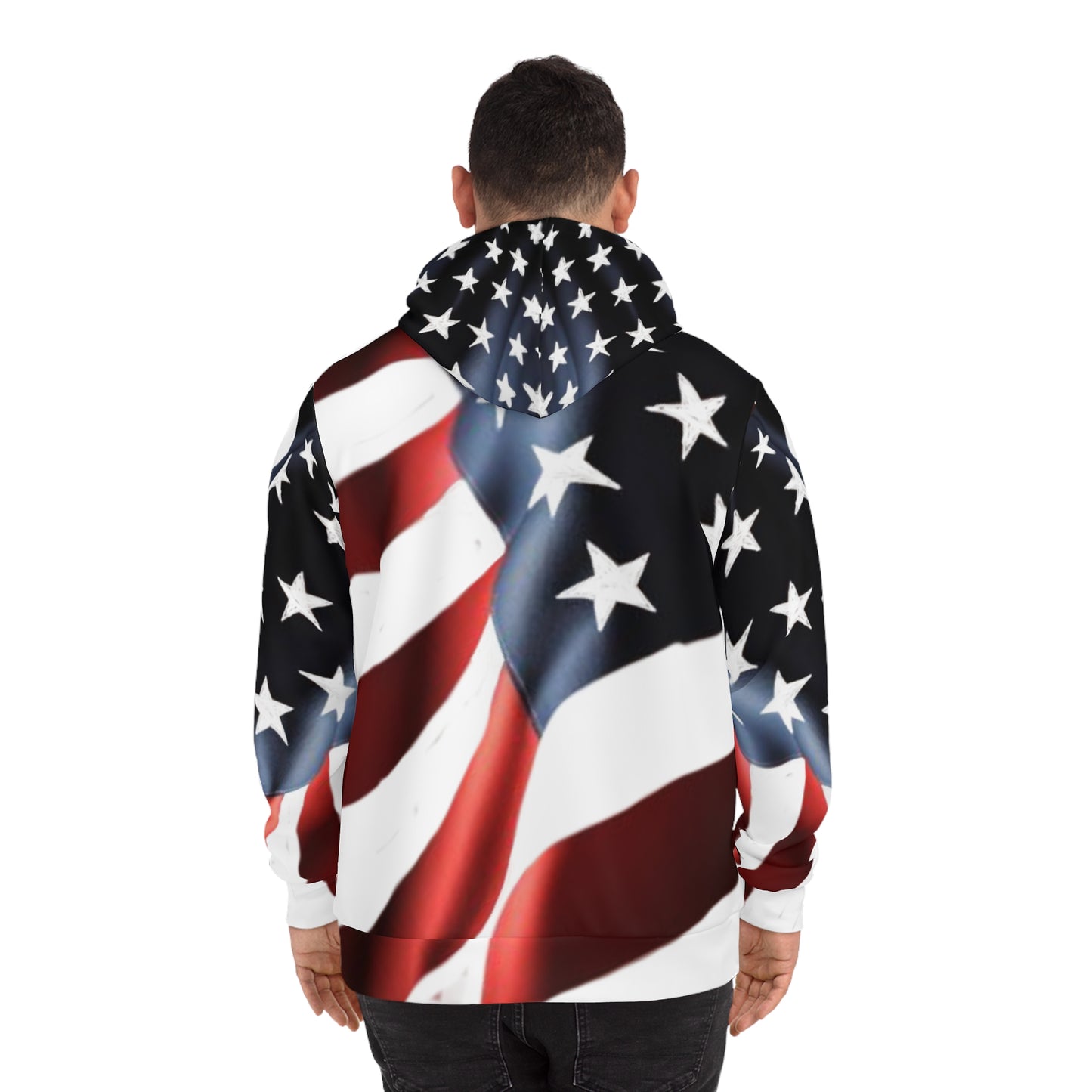 Patriotic American Flag Hoodie - Perfect for Holidays and Celebrations