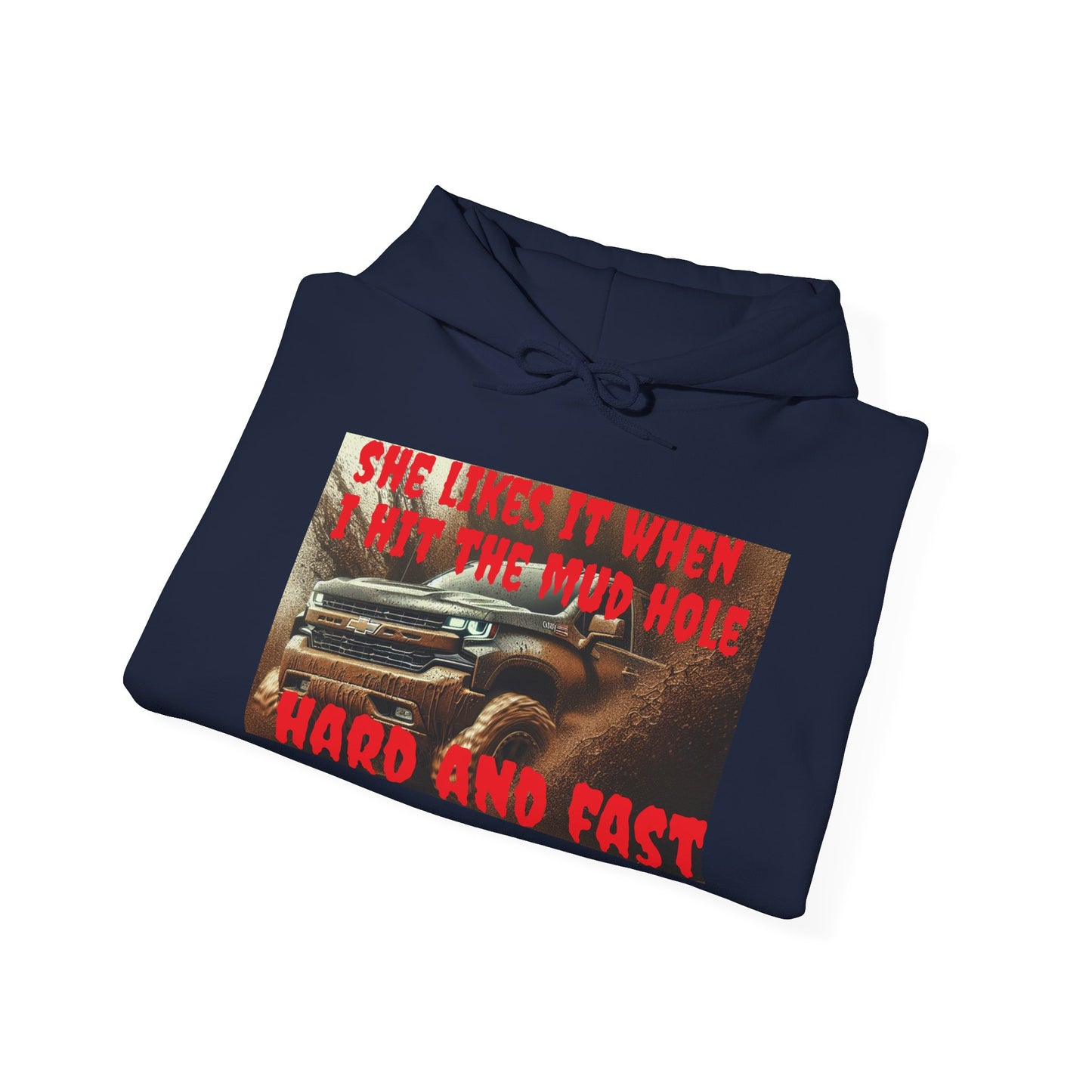 Fun Off-Road Hoodie - She Loves It When I Hit The Mud Hole, Auto Enthusiast Sweatshirt, Gift for Him, Car Lovers' Apparel, Birthday [...]