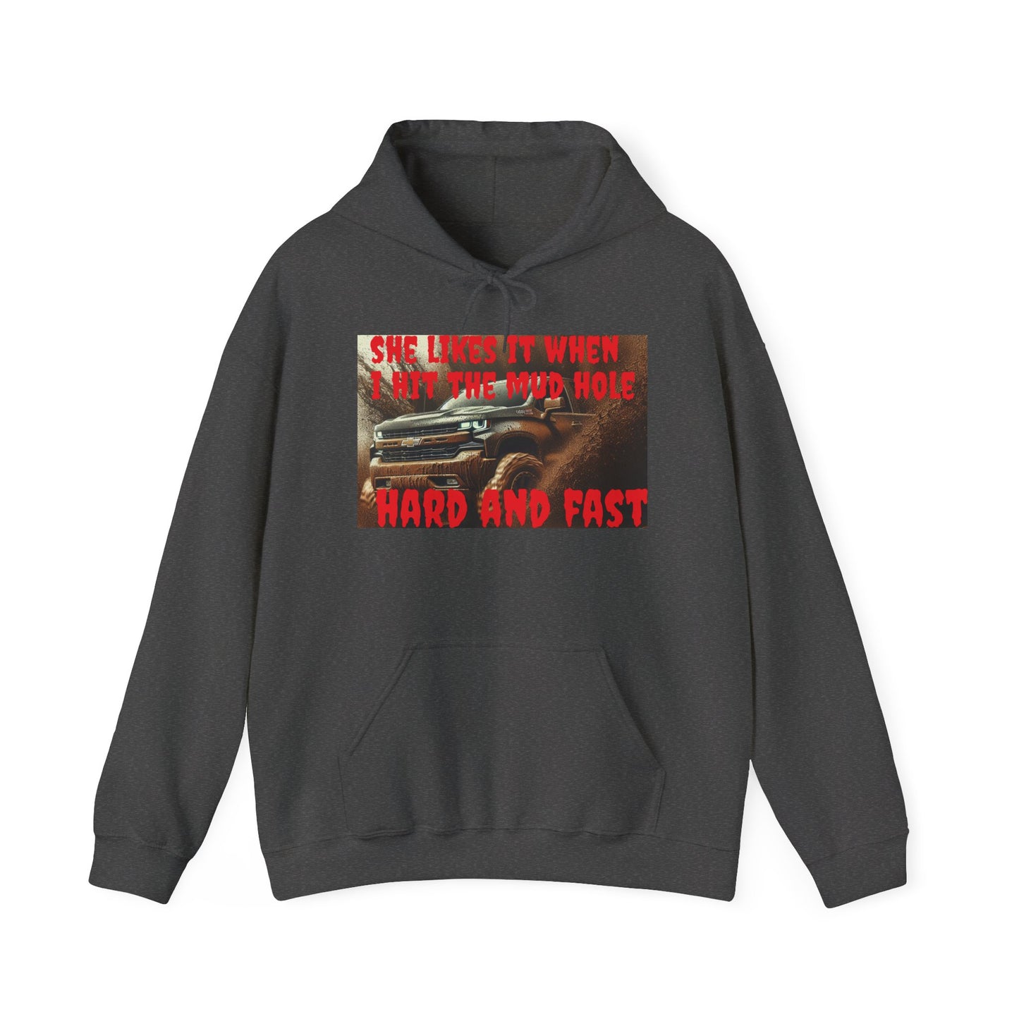 Fun Off-Road Hoodie - She Loves It When I Hit The Mud Hole, Auto Enthusiast Sweatshirt, Gift for Him, Car Lovers' Apparel, Birthday [...]