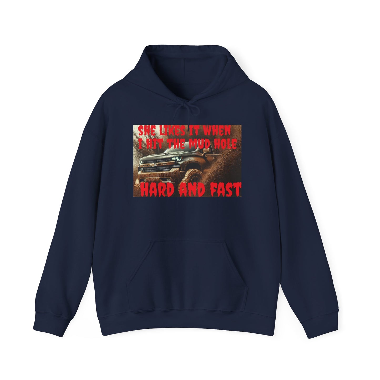 Fun Off-Road Hoodie - She Loves It When I Hit The Mud Hole, Auto Enthusiast Sweatshirt, Gift for Him, Car Lovers' Apparel, Birthday [...]