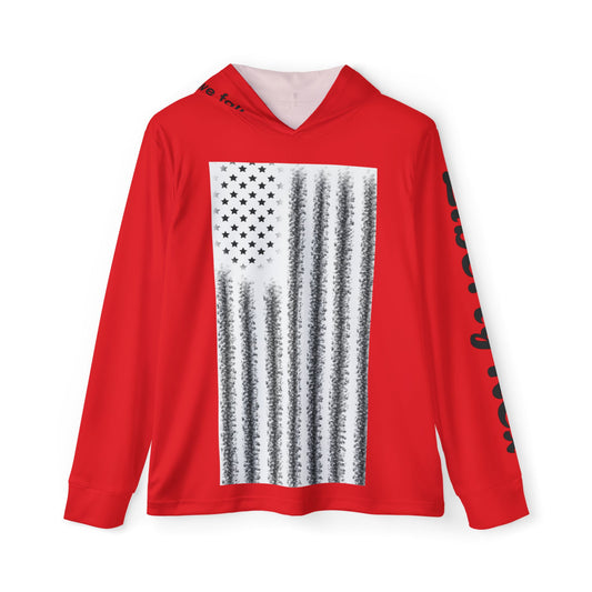 Patriotic Sports Warmup Hoodie - 'I'll Never Stand Down'