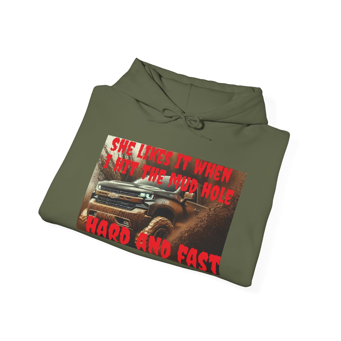 Fun Off-Road Hoodie - She Loves It When I Hit The Mud Hole, Auto Enthusiast Sweatshirt, Gift for Him, Car Lovers' Apparel, Birthday [...]