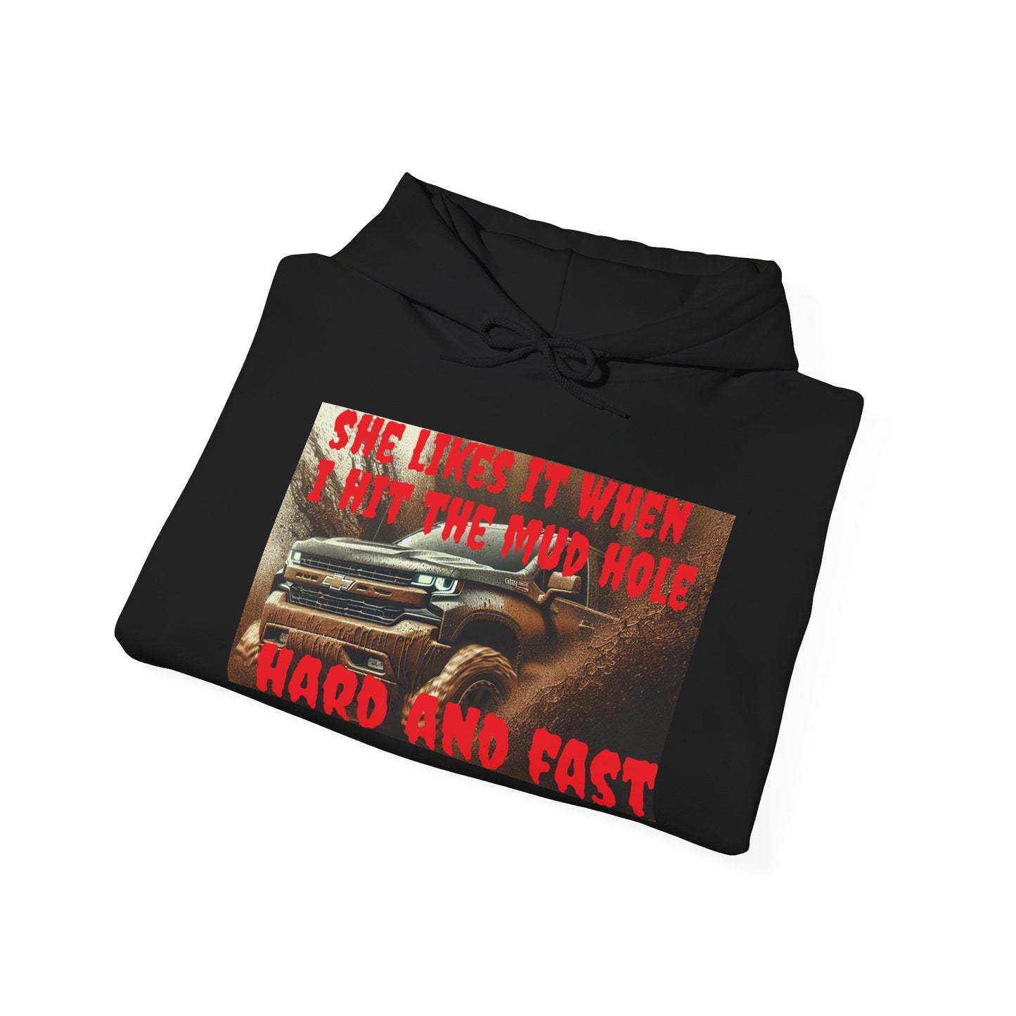 Fun Off-Road Hoodie - She Loves It When I Hit The Mud Hole, Auto Enthusiast Sweatshirt, Gift for Him, Car Lovers' Apparel, Birthday [...]