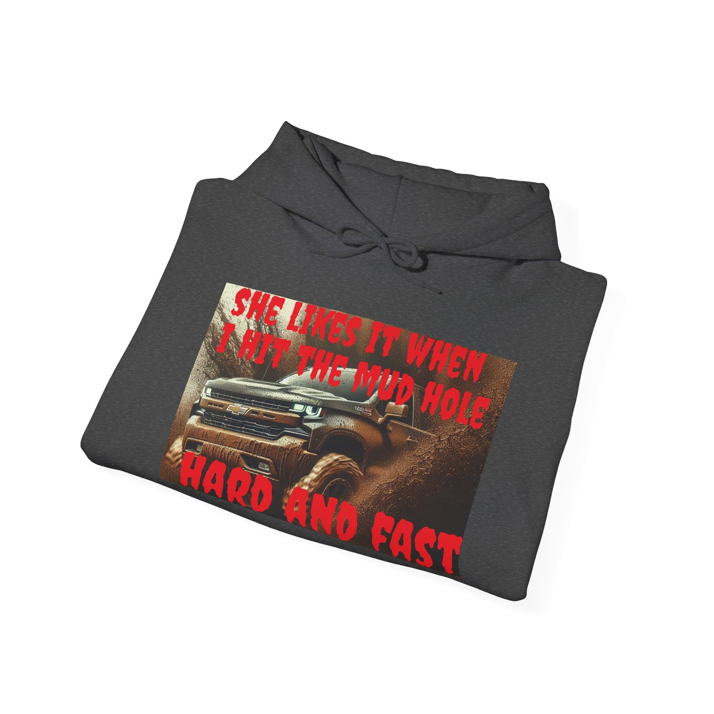 Fun Off-Road Hoodie - She Loves It When I Hit The Mud Hole, Auto Enthusiast Sweatshirt, Gift for Him, Car Lovers' Apparel, Birthday [...]
